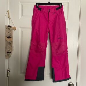 Arctix Kids Pink and Gray Snow Pants Girls Size Medium Youth